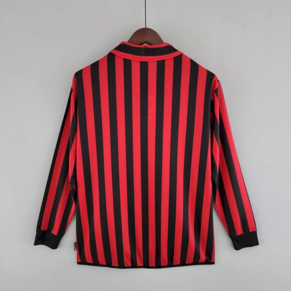 Retro AC Milan 1999/00 Home Long Sleeves Jersey - Image 2