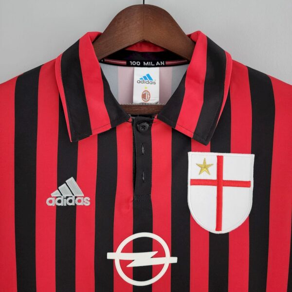 Retro AC Milan 1999/00 Home Long Sleeves Jersey - Image 7