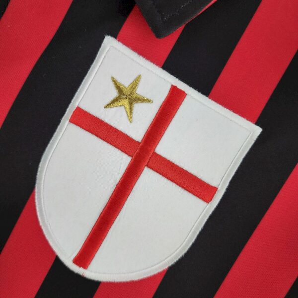 Retro AC Milan 1999/00 Home Long Sleeves Jersey - Image 5