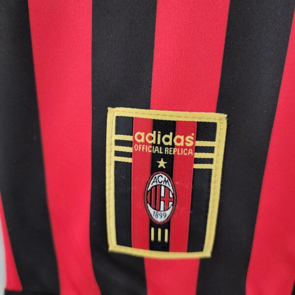 Retro AC Milan 1999/00 Home Long Sleeves Jersey - Image 4