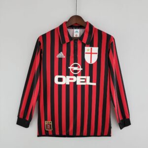 Retro AC Milan 1999/00 Home Long Sleeves Jersey