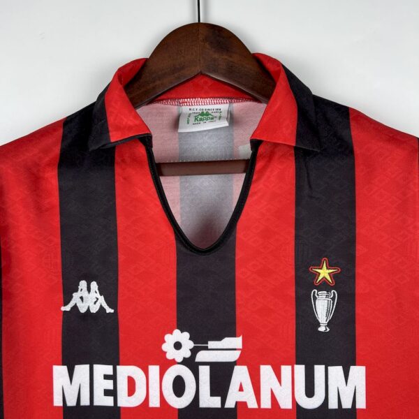 Retro AC Milan 1988/89 Home Champion Jersey - Image 7