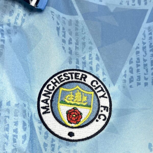 Retro Manchester City 1989/91 Home Jersey - Image 4