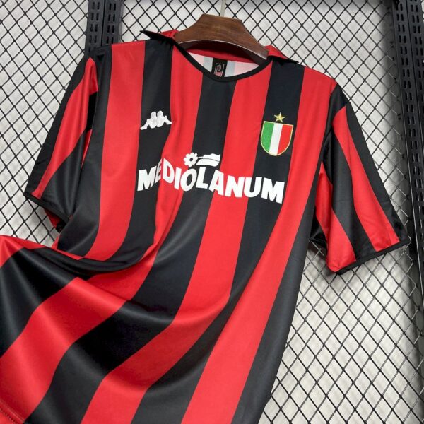 Retro AC Milan 1988/89 Home Jersey - Image 3