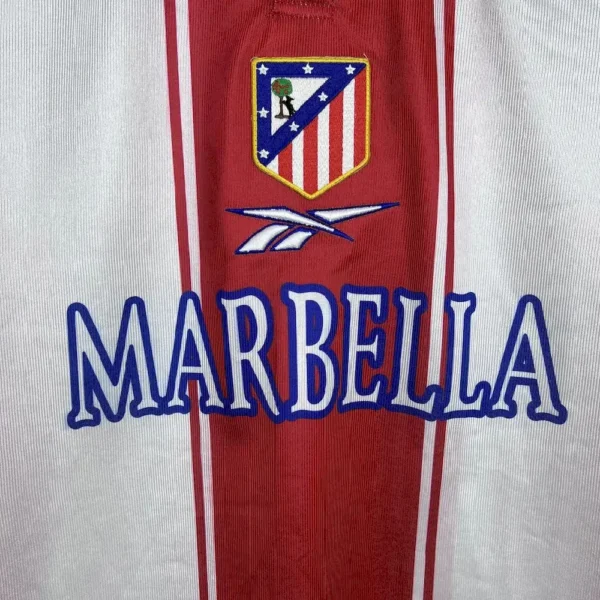 Retro Atletico Madrid 1999/00 Home Jersey - Image 7