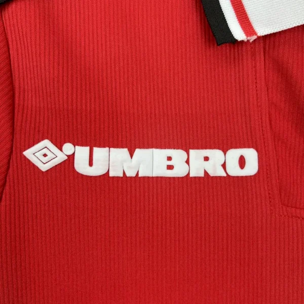 Retro Manchester United 1998/99 Home Long Sleeves Jersey - Image 11