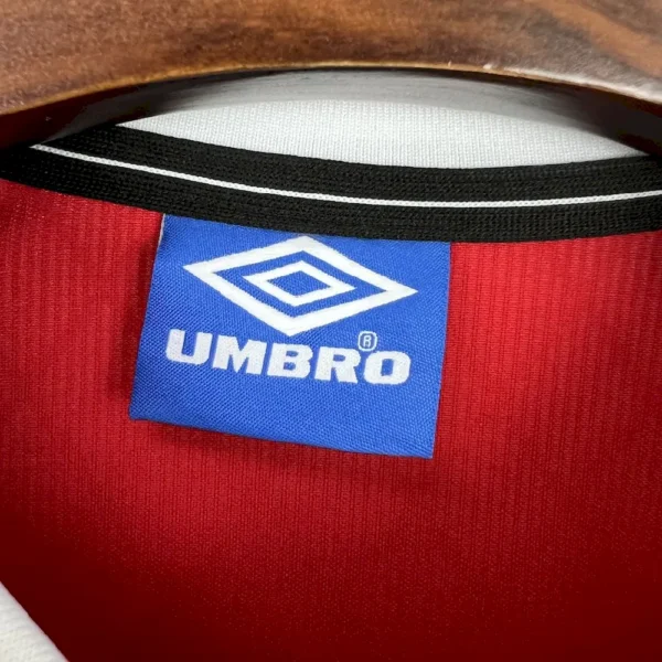Retro Manchester United 1998/99 Home Long Sleeves Jersey - Image 7