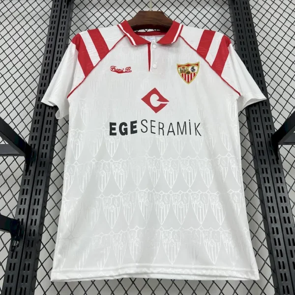 Retro Sevilla FC 1992/93 Home (advertise) Jersey - Image 8