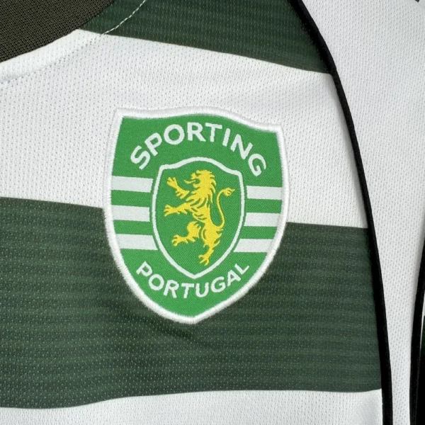Retro Sporting CP 2001/03 Home Long Sleeves Jersey - Image 7