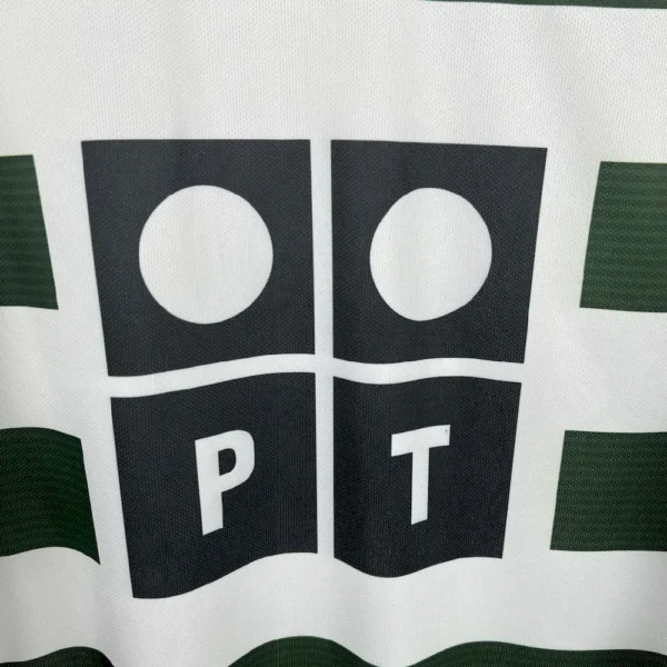 Retro Sporting CP 2001/03 Home Long Sleeves Jersey - Image 6