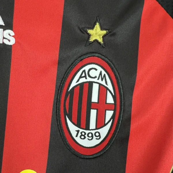 Retro AC Milan 2006/07 Home Long Sleeves Jersey - Image 8