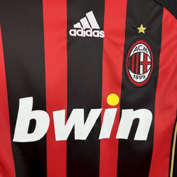 Retro AC Milan 2006/07 Home Long Sleeves Jersey - Image 7
