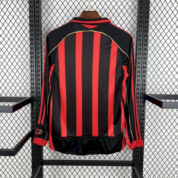 Retro AC Milan 2006/07 Home Long Sleeves Jersey - Image 2