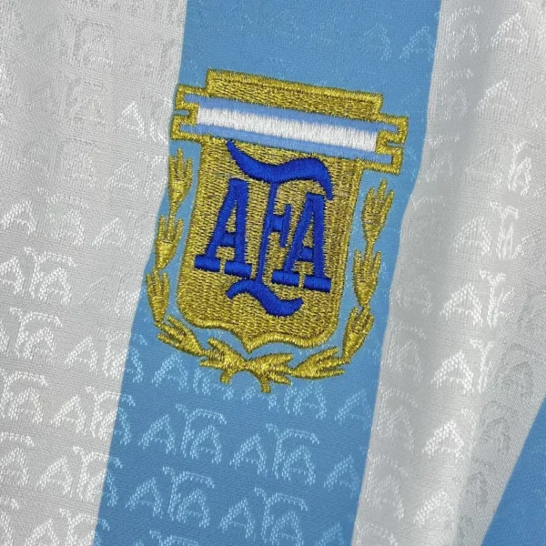 Retro Argentina 1996 Home Jersey - Image 7
