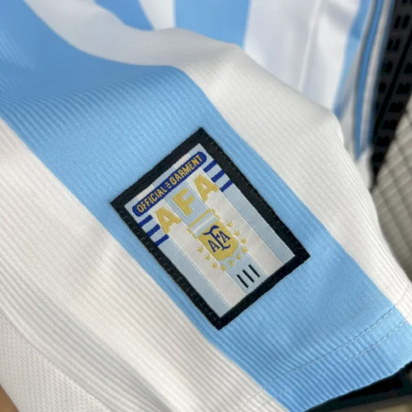 Retro Argentina 1998 Home Long Sleeves Jersey - Image 8