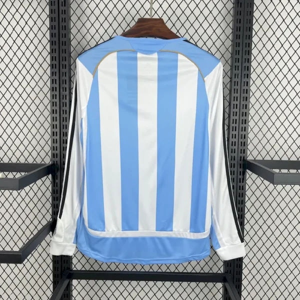 Retro Argentina 2006/07 Home Long Sleeves Jersey - Image 2