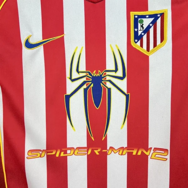 Retro Atletico Madrid 2004/05 Home Jersey - Image 3