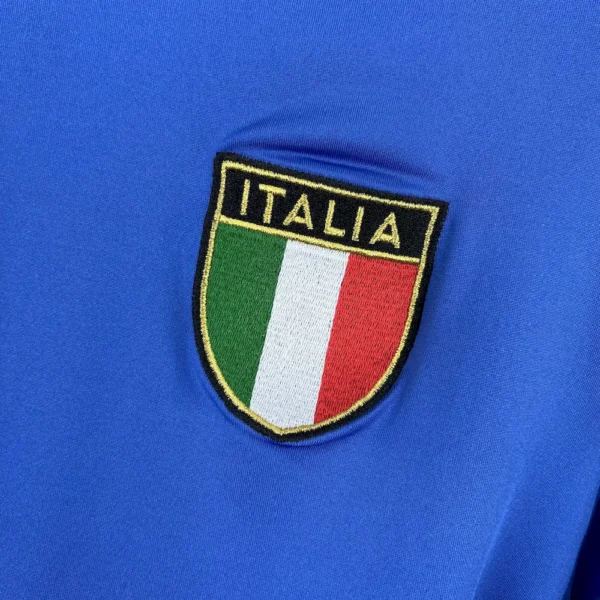 Retro Italy 2000 Euro Home Long Sleeves Jersey - Image 7