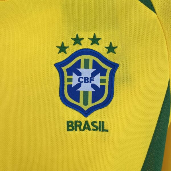 Retro Brazil 2002 Home Jersey - Image 6