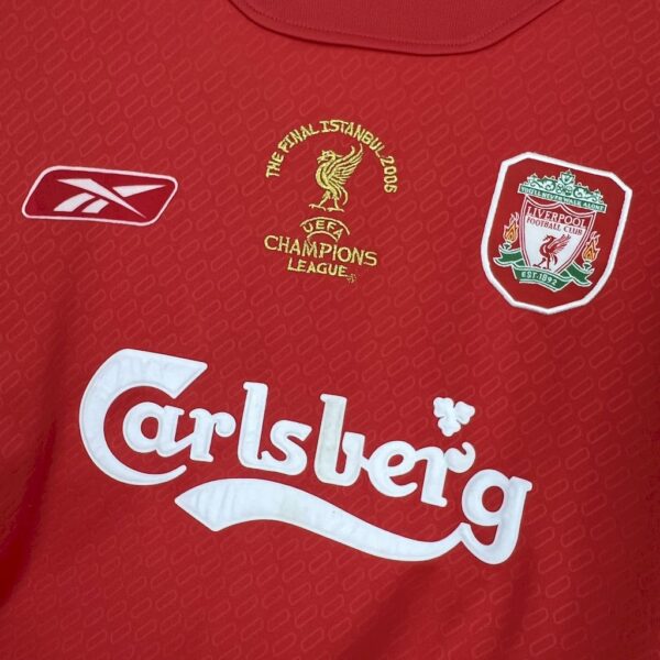 Retro Liverpool 2005 Home Jersey - Image 5