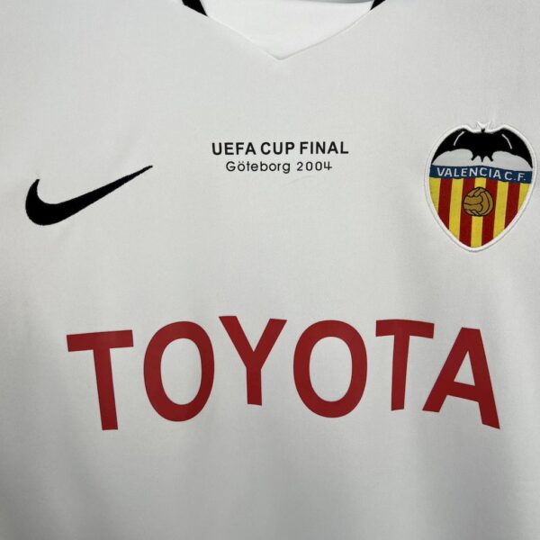 Retro Valencia CF 2003/2004 UEFA Cup Final Home Jersey - Image 4