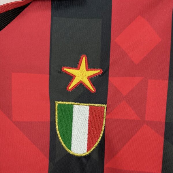 Retro AC Milan 1993/94 Home Long Sleeves Jersey - Image 5