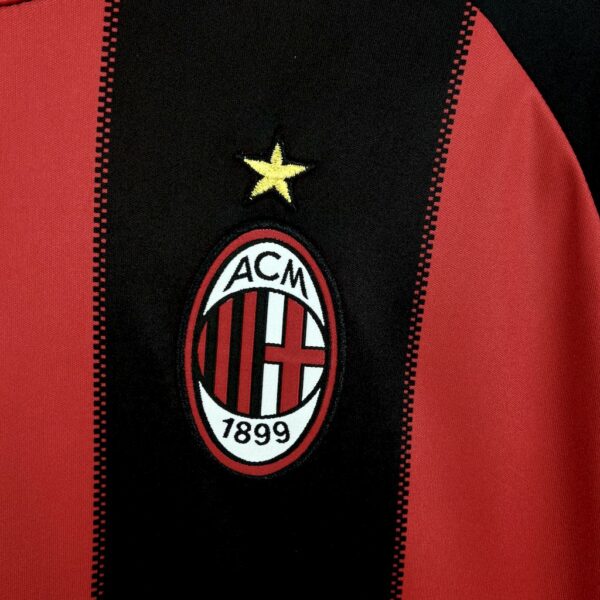 Retro AC Milan 2010/11 Home Long Sleeves Jersey - Image 7