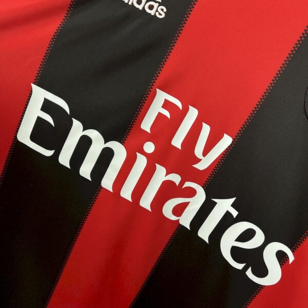 Retro AC Milan 2010/11 Home Long Sleeves Jersey - Image 5