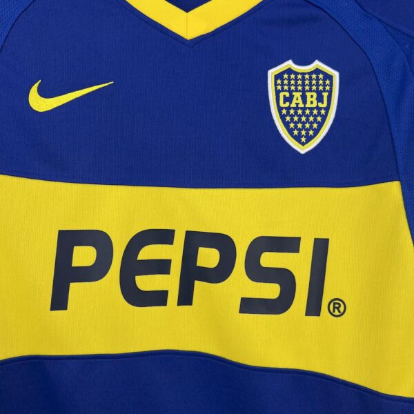Retro Boca Juniors 2003/04 Home Jersey - Image 7