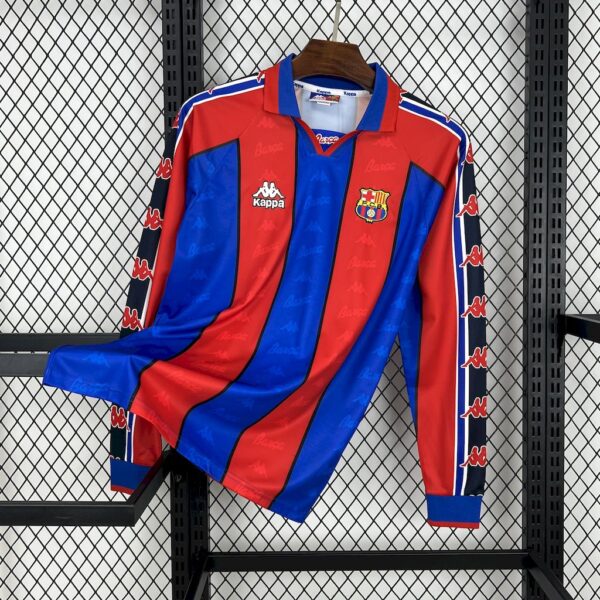 Retro Barcelona 1995/97 Home Long Sleeves Jersey