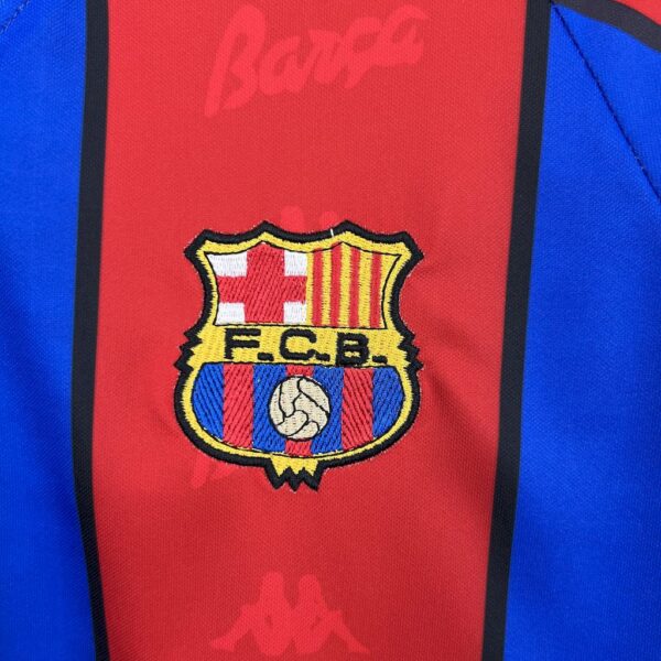 Retro Barcelona 1995/97 Home Long Sleeves Jersey - Image 5