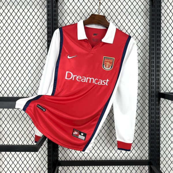 Retro Arsenal 1999/00 Home Long Sleeves Jersey