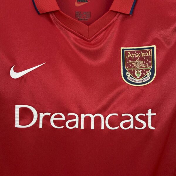 Retro Arsenal 2000/01 Home Long Sleeves Jersey - Image 4