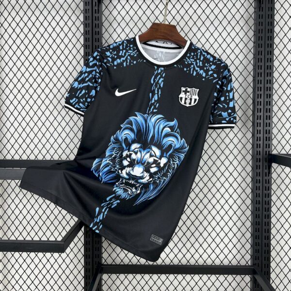 Men's Barcelona 2024/25 Black Lion Jersey