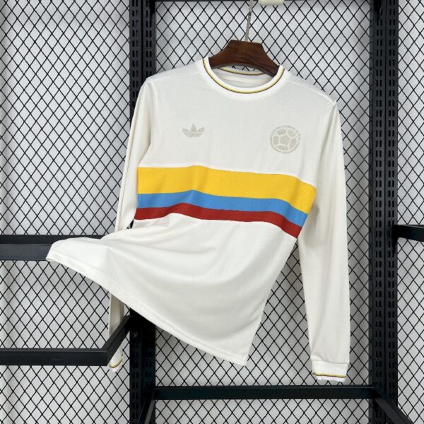 Men's Colombia 2024/25 100th Anniversary Long Sleeves Jersey