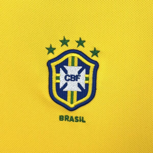 Retro Brazil 1998 Home Jersey - Image 5