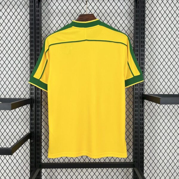 Retro Brazil 1998 Home Jersey - Image 2