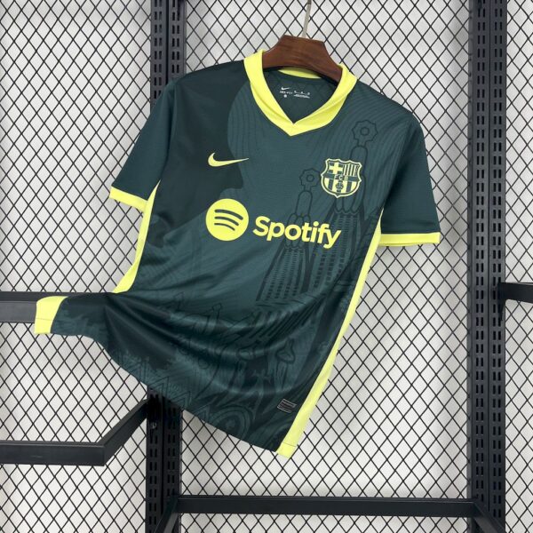 Men's Barcelona 2024/25 Dark green training Jersey