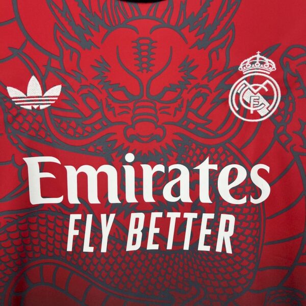 Men's Real Madrid 2024/25 Red and black dragon Jersey - Image 5