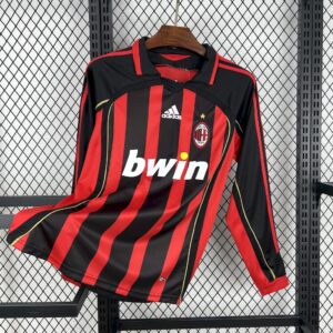 Retro AC Milan 2006/07 Home Long Sleeves Jersey