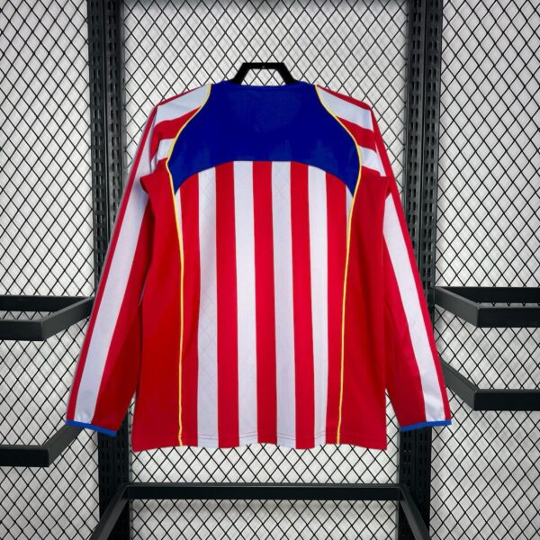Retro Atletico Madrid 2004/05 Home Long Sleeve Jersey - Image 2