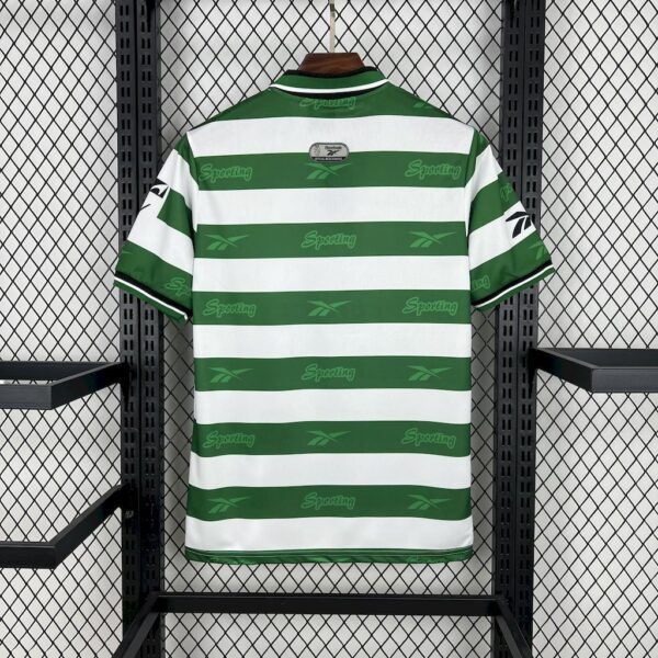 Retro Sporting CP 1999/00 Home Jersey - Image 2