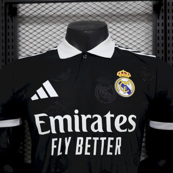 Men's Real Madrid  2025/26 Black Special Edition Jersey Player Version - Image 4