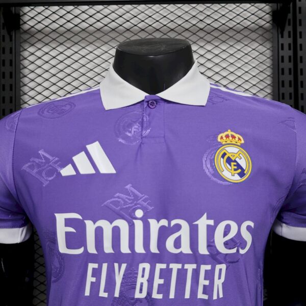 Men's Real Madrid  2025/26 Light purple special edition Jersey Player Version - Image 6