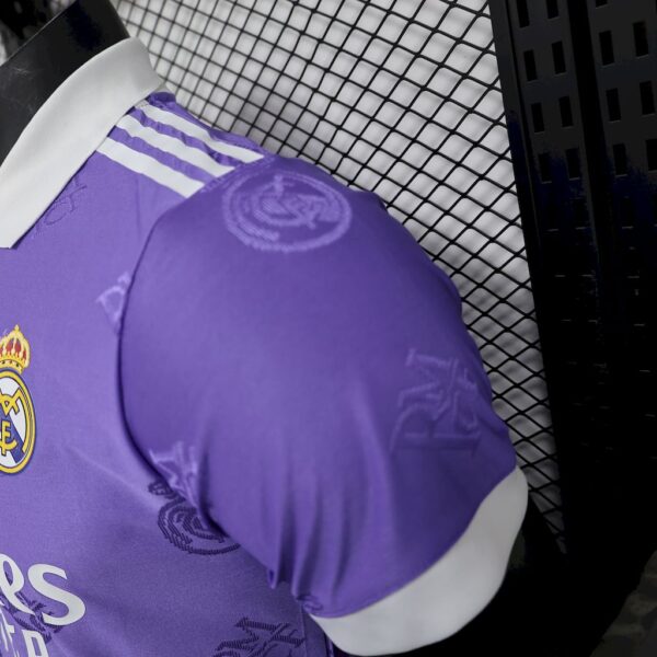 Men's Real Madrid  2025/26 Light purple special edition Jersey Player Version - Image 4
