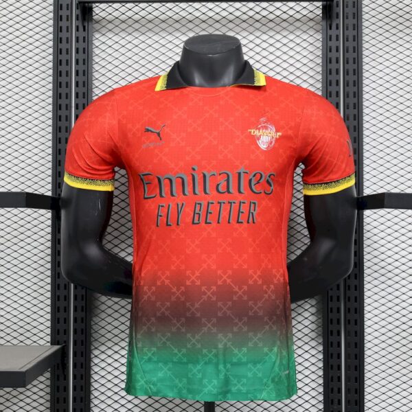 Men's AC Milan 2025/26 Co-Branded Red Edition Jersey  Player Version