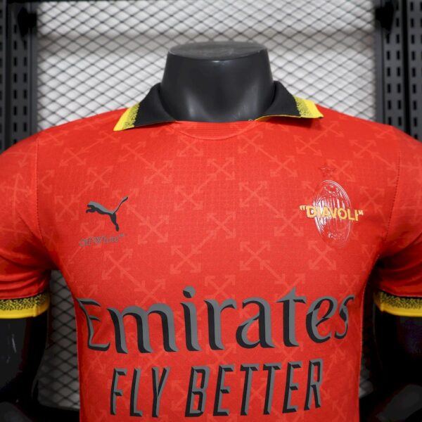 Men's AC Milan 2025/26 Co-Branded Red Edition Jersey  Player Version - Image 3