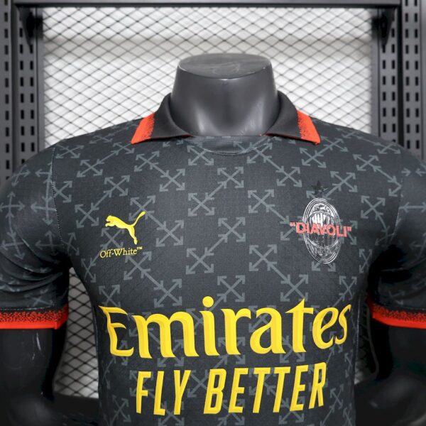 Men's AC Milan 2025/26 Co-Branded Black Edition Jersey Player Version - Image 4