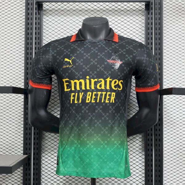 Men's AC Milan 2025/26 Co-Branded Black Edition Jersey Player Version