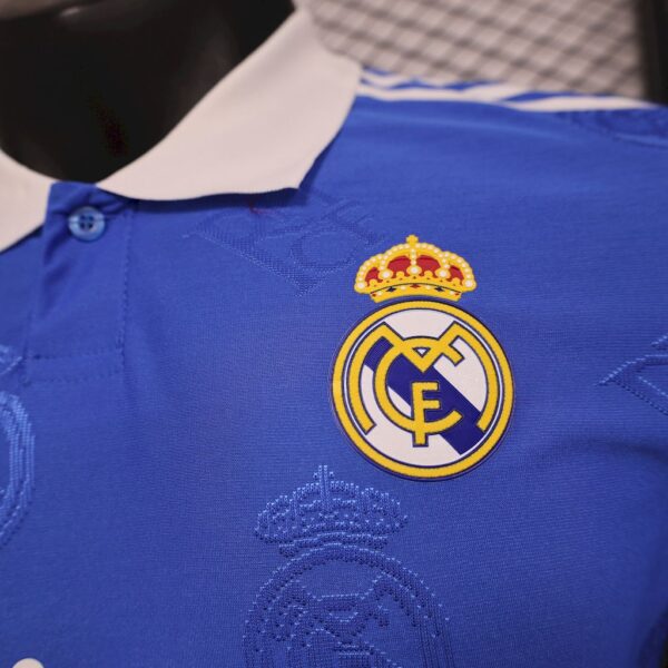 Men's Real Madrid  2025/26 Blue Special Edition Jersey Player Version - Image 5